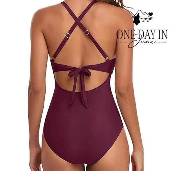 Blooming Jelly Ruched Cutout One Piece Swimsuit Size M - Picture 2 of 7